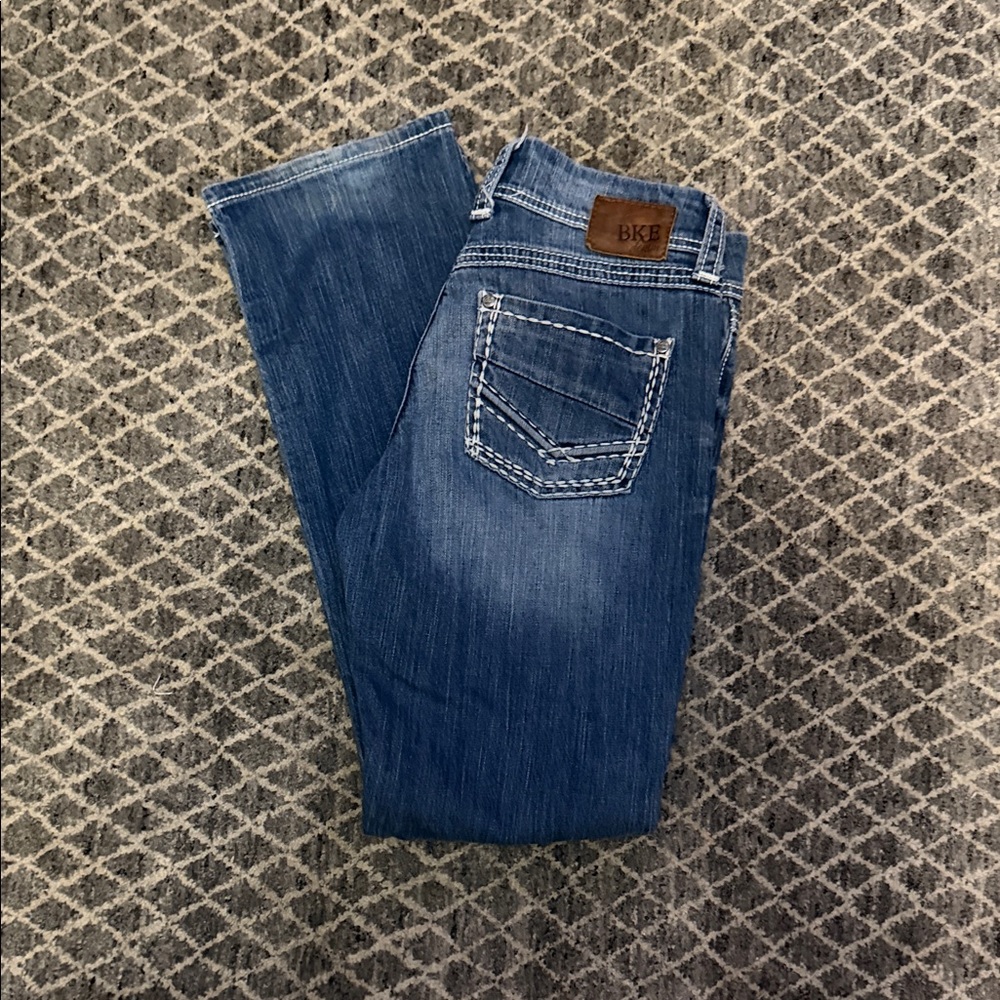 BKE Women's Harper Bootcut Blue Jeans